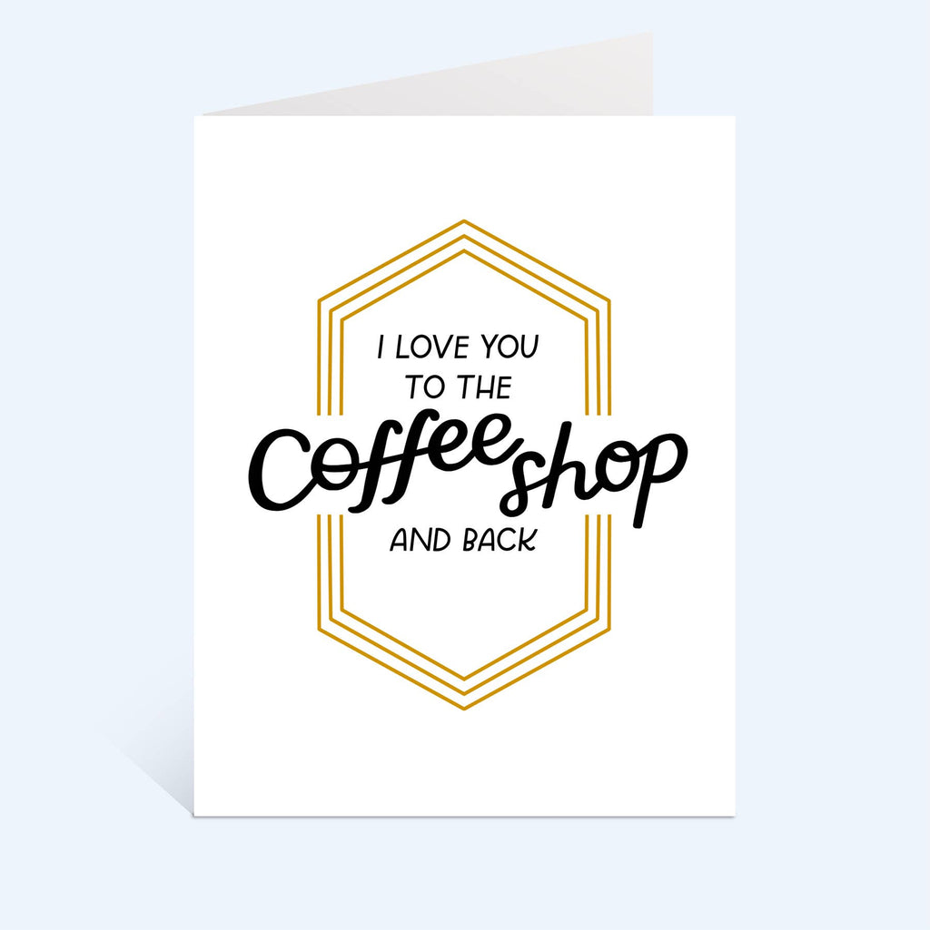 Coffee Shop Love Greeting Card
