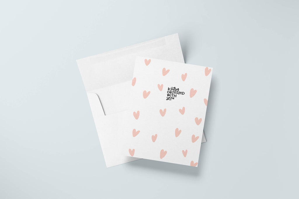 Kinda Obsessed Card | Funny Love & Friendship Cards