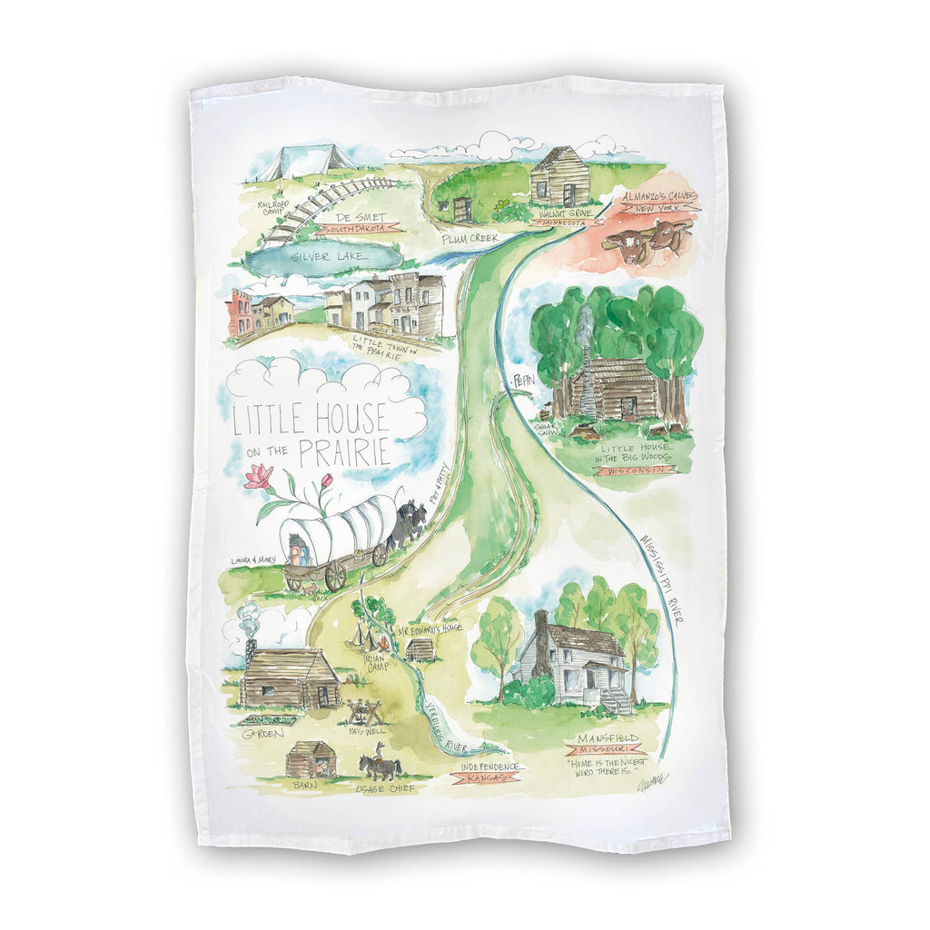 Little House on the Prairie Tea Towel