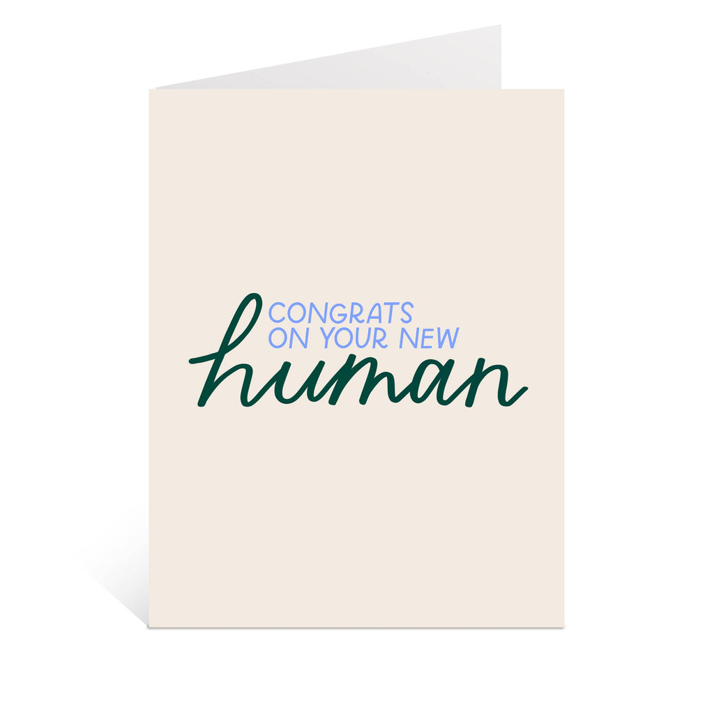 New Human Card | Congratulations New Baby, Baby Shower Gift