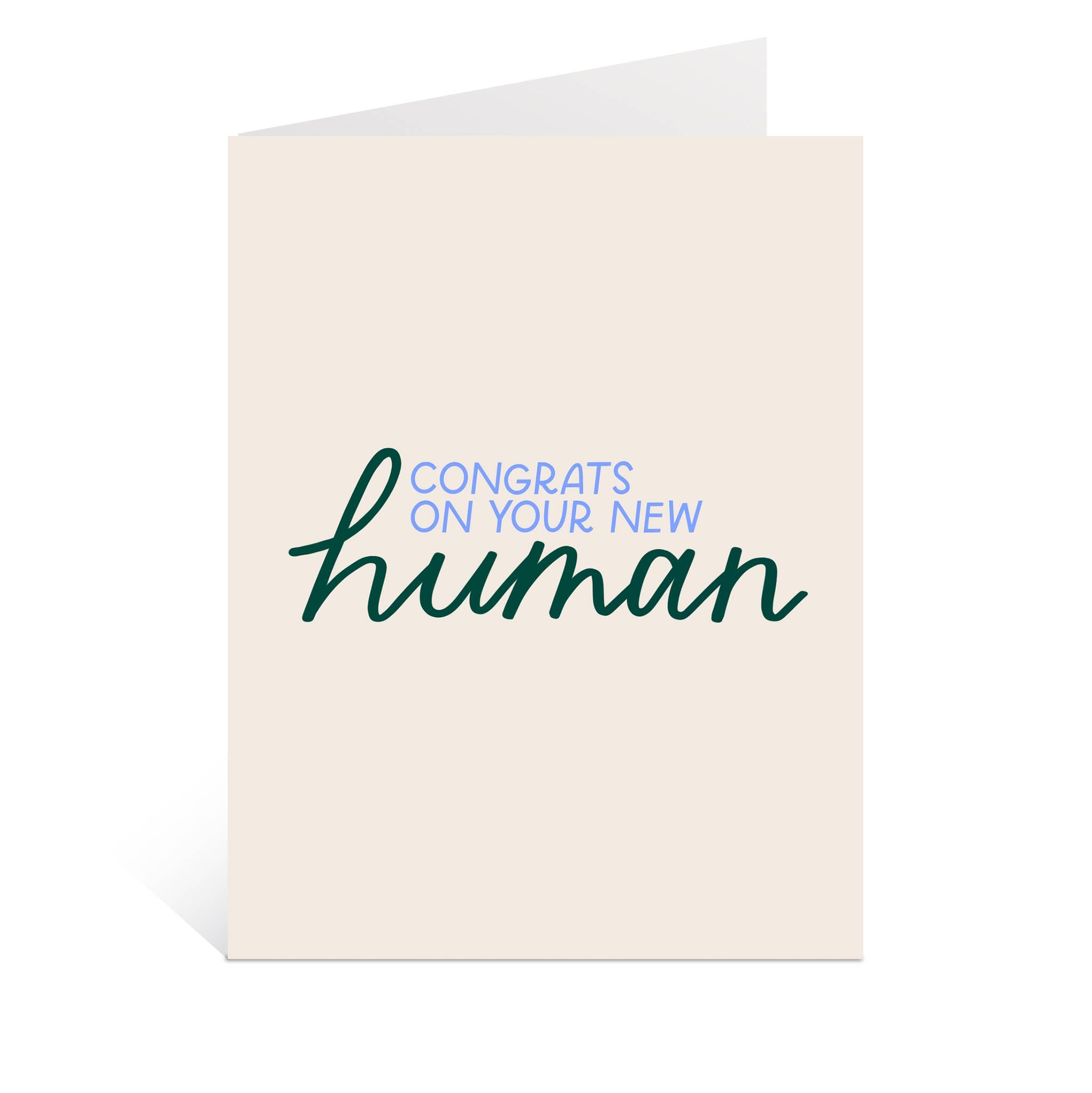 New Human Card | Congratulations New Baby, Baby Shower Gift