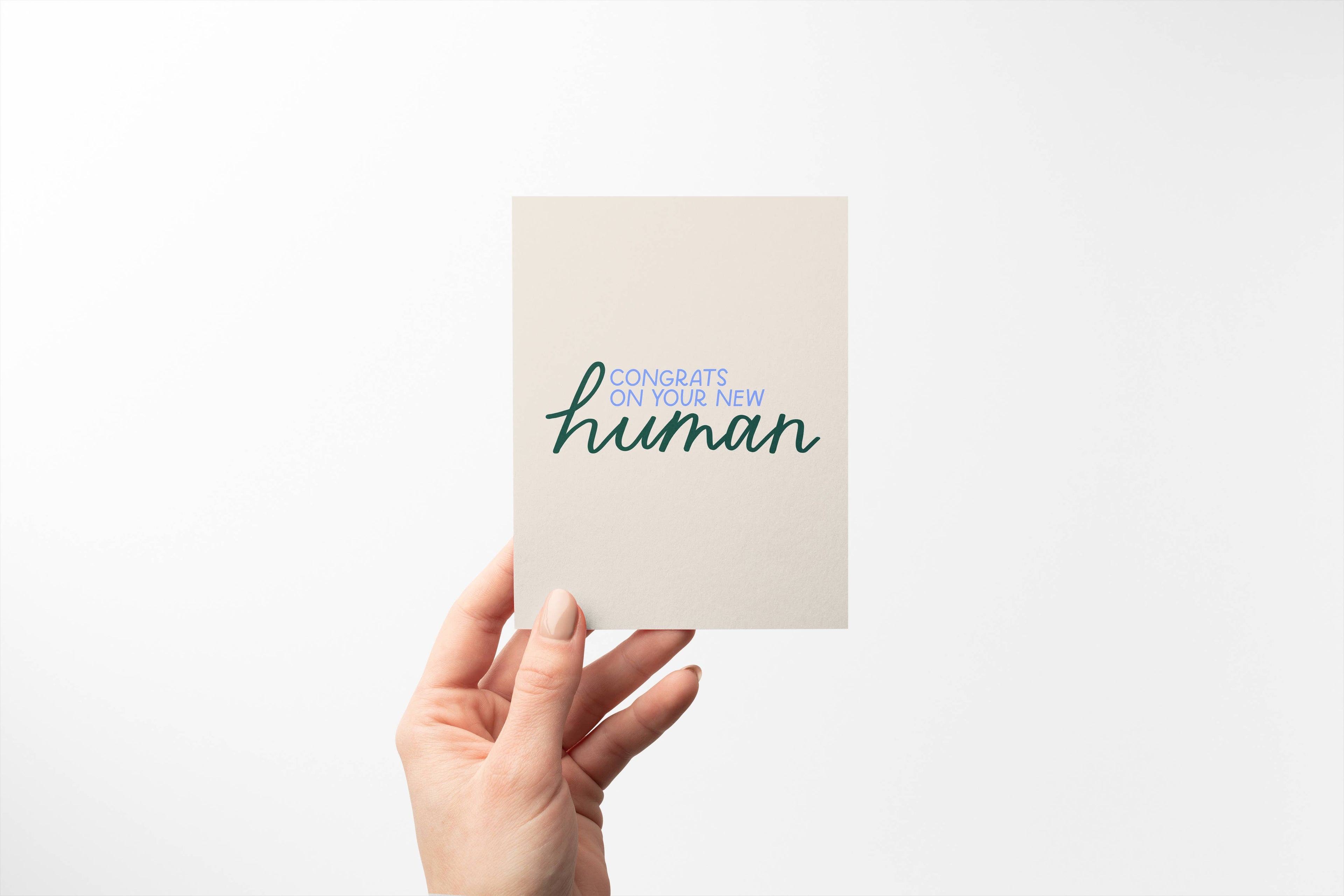 New Human Card | Congratulations New Baby, Baby Shower Gift