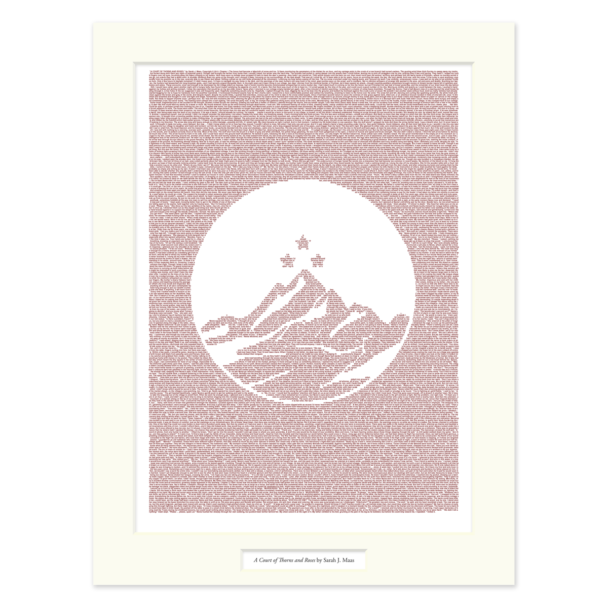 A Court of Thorns and Roses Matted Print