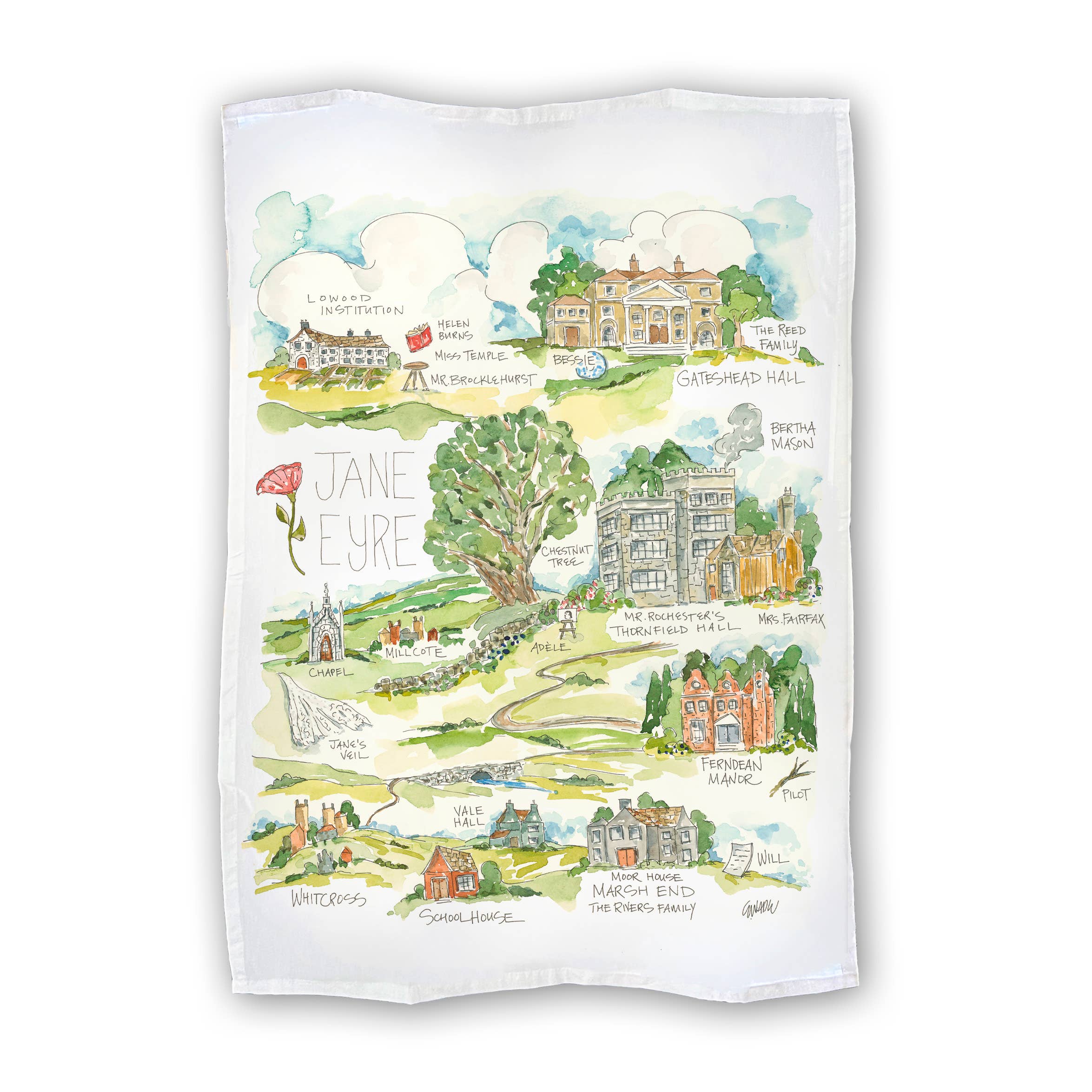 Jane Eyre Tea Towel