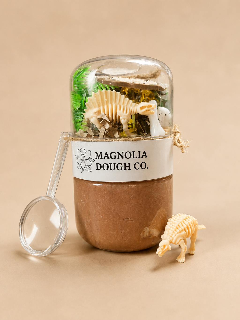 Kids Sensory Play Dough Jar | Dino Fossil Dig | Non Toxic