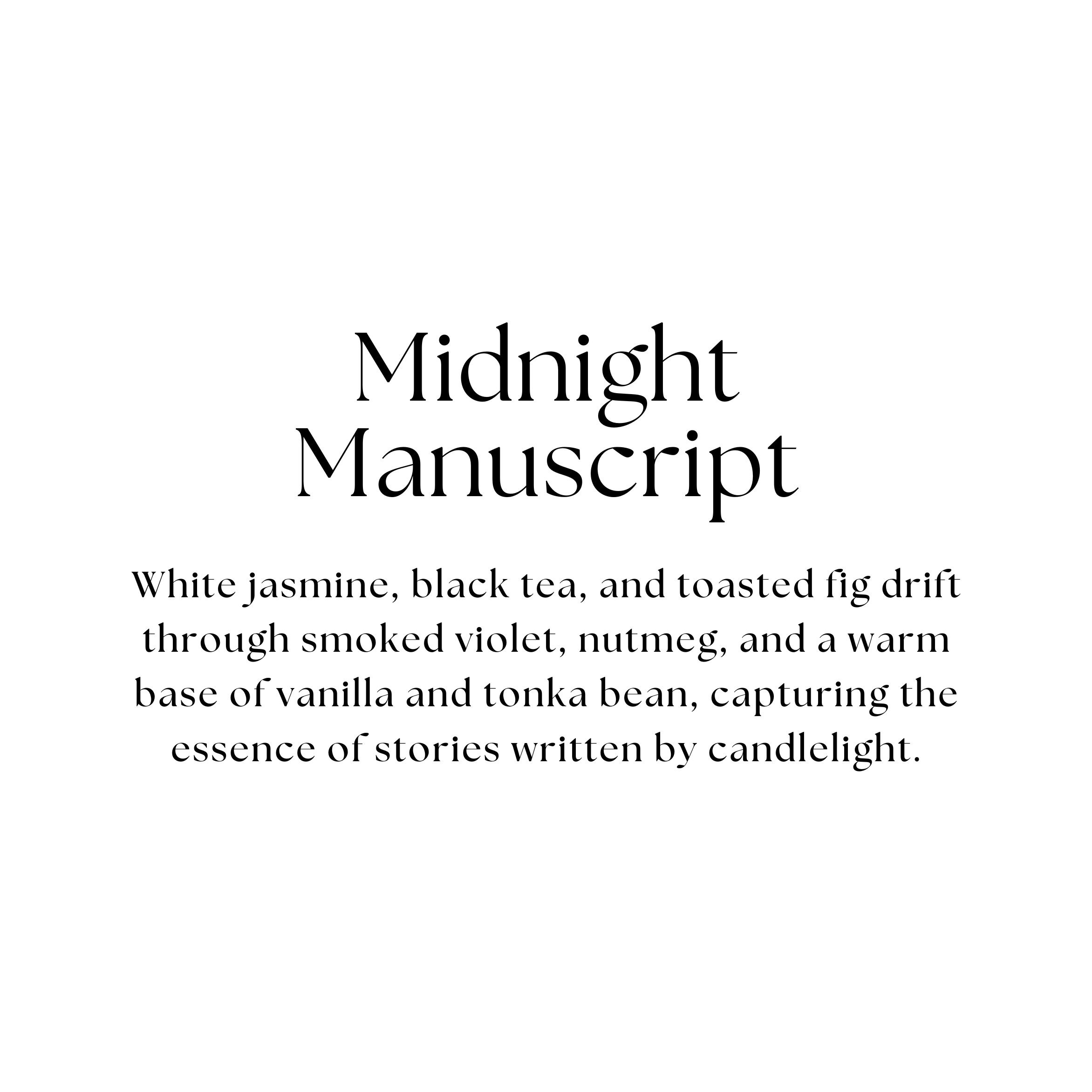 Hand-Poured Candle - Midnight Manuscript