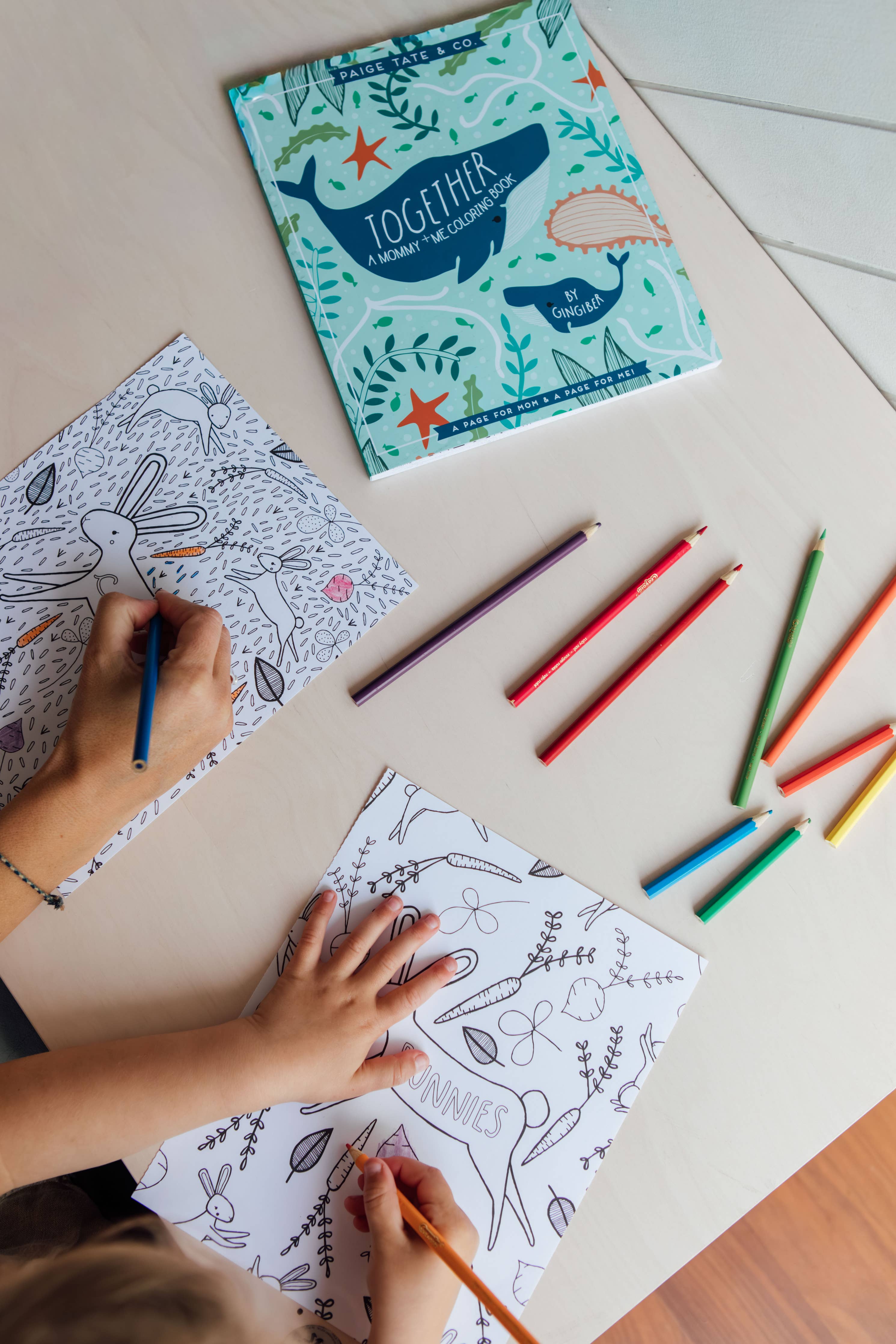 Together: A Mommy + Me Coloring Book