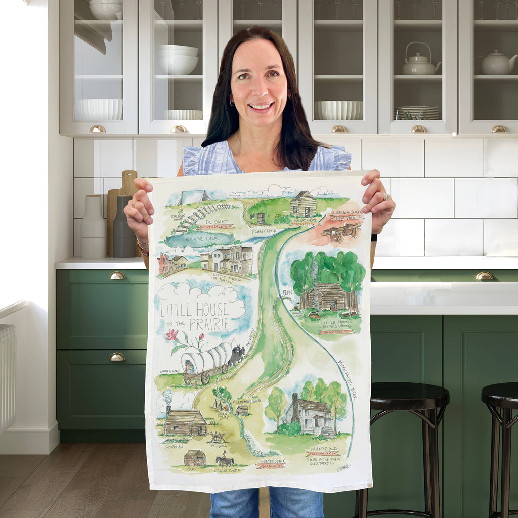 Little House on the Prairie Tea Towel
