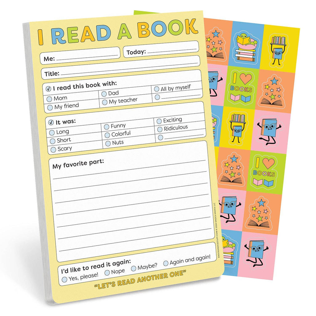 Knock Knock Kids - I Read a Book Playtime Pads