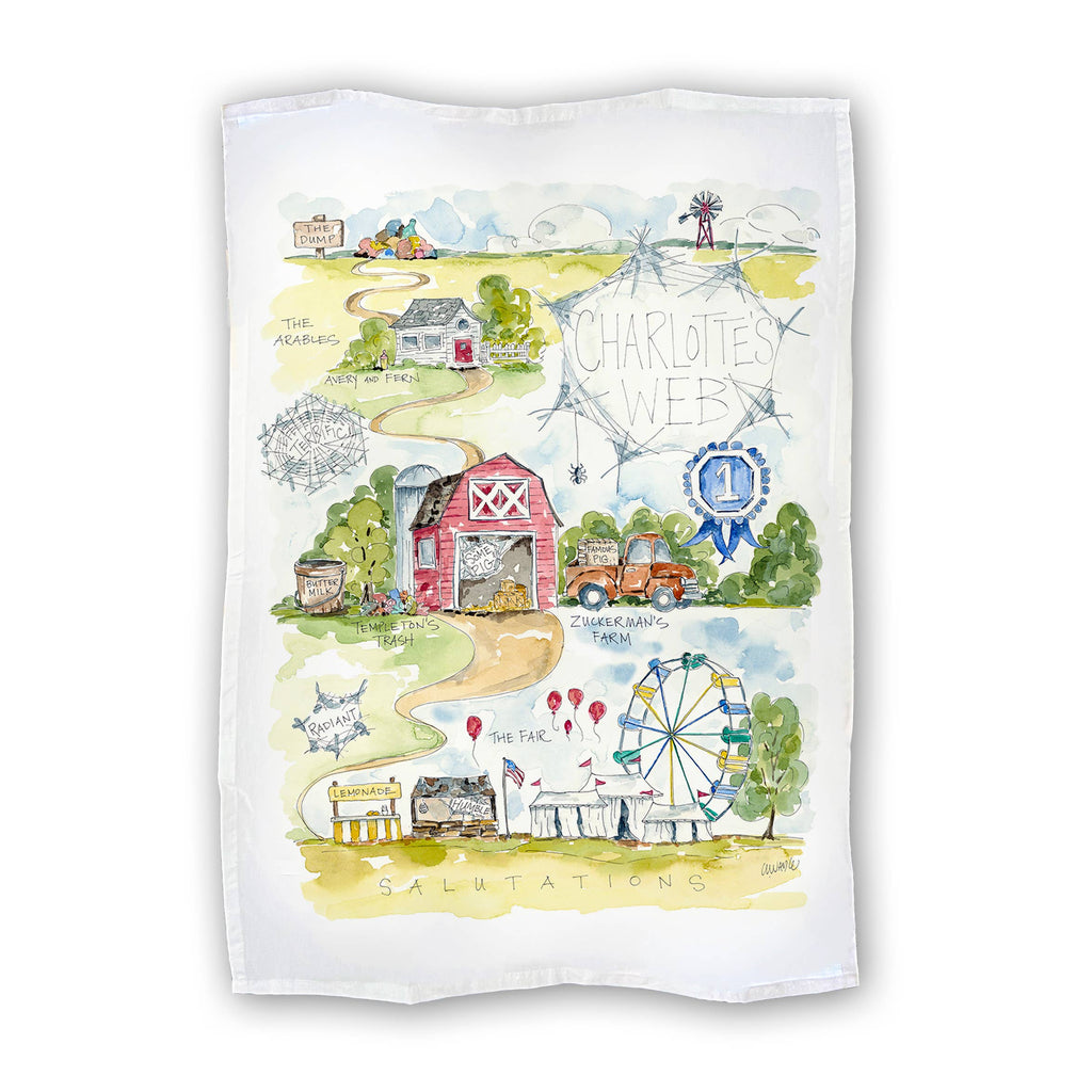 Charlotte's Web Tea Towel