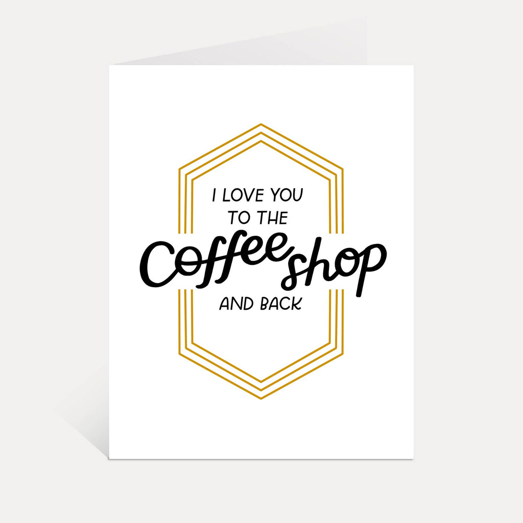 Coffee Shop Love Greeting Card