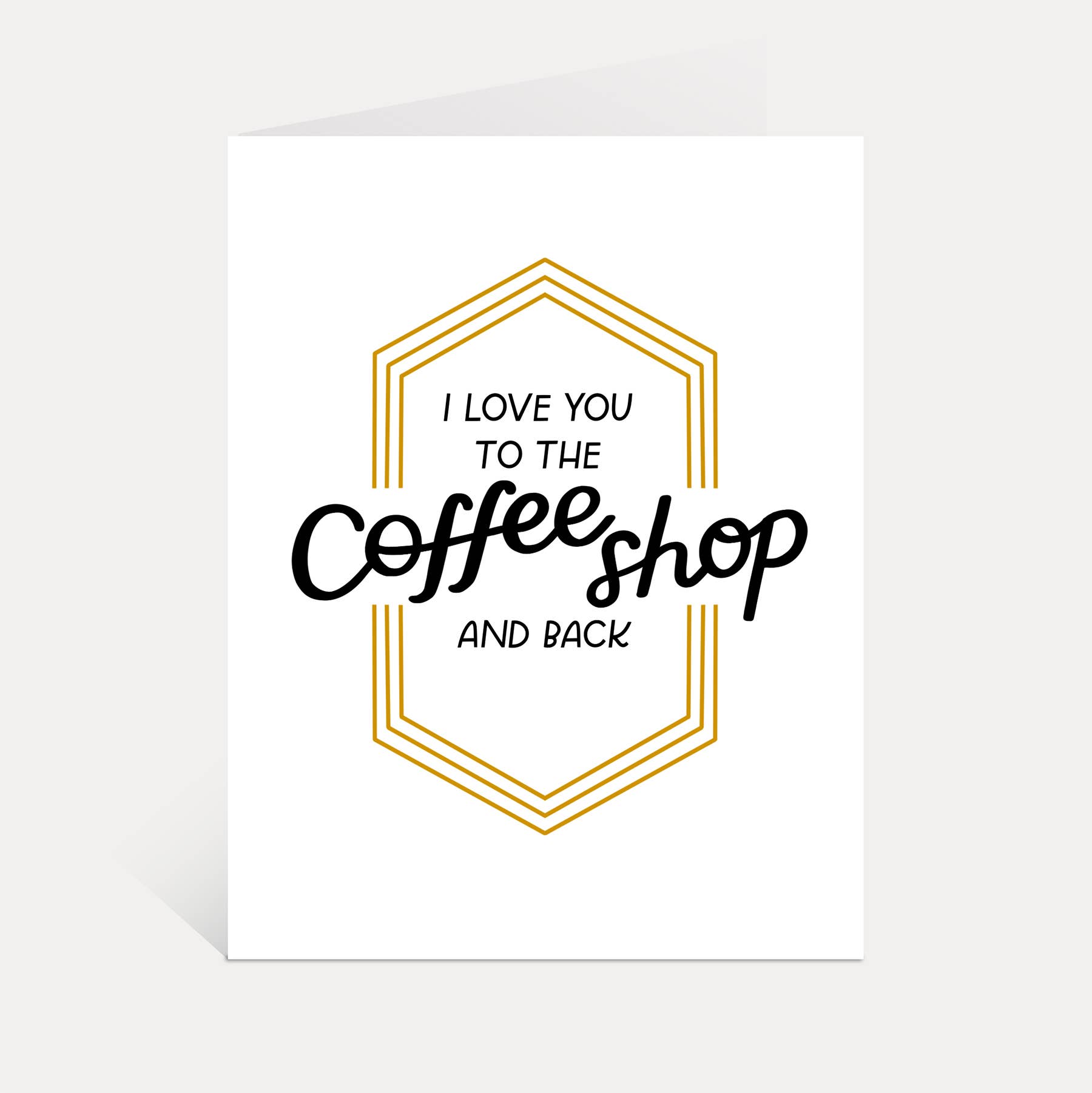 Coffee Shop Love Greeting Card