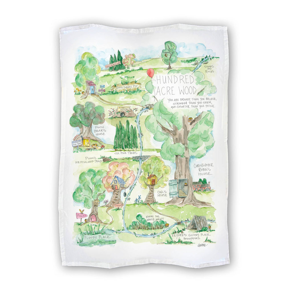 Pooh's Hundred Acre Wood Tea Towel