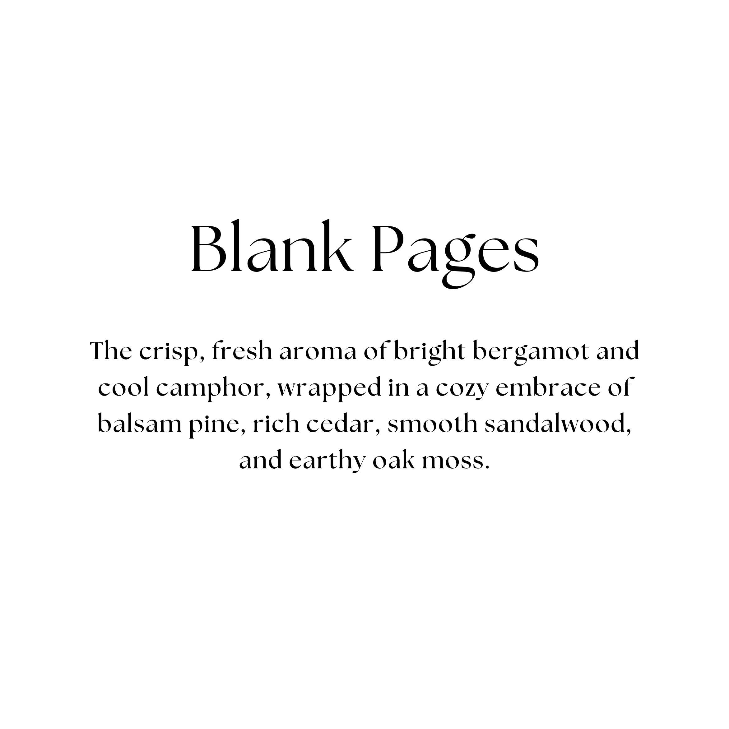 Hand-Poured Candle - Blank Pages
