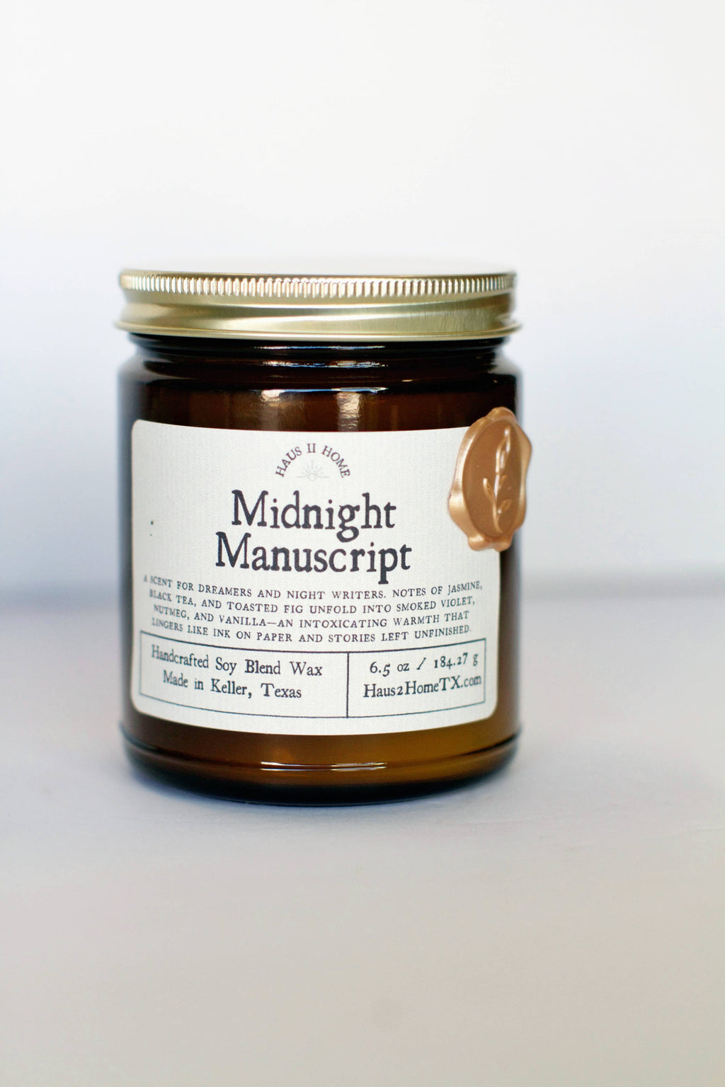 Hand-Poured Candle - Midnight Manuscript