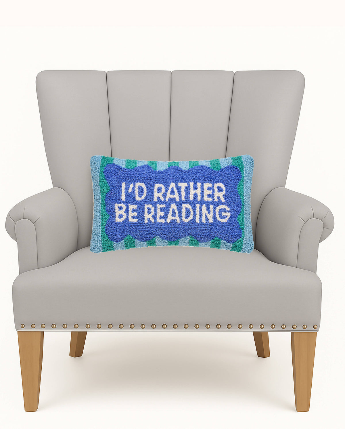 I'D Rather Be Reading Hook Pillow