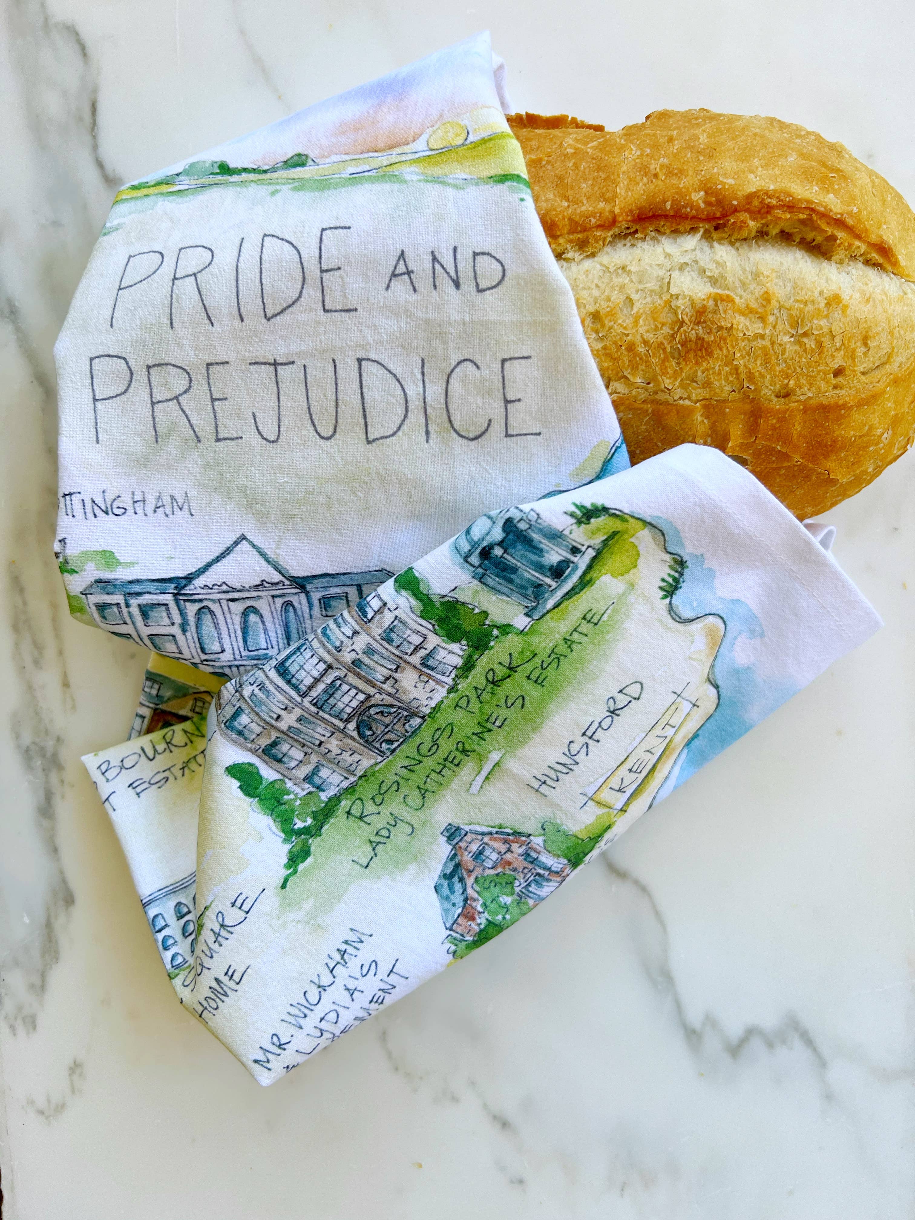 Pride and Prejudice Tea Towel