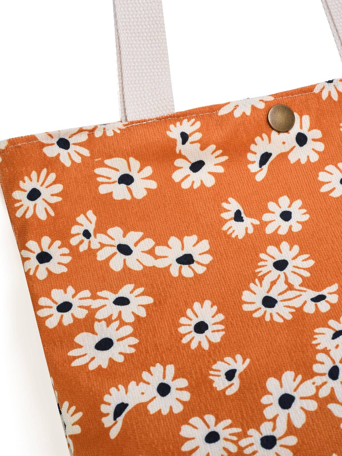 Cosbai - Vintage Artistic Floral Corduroy Tote
