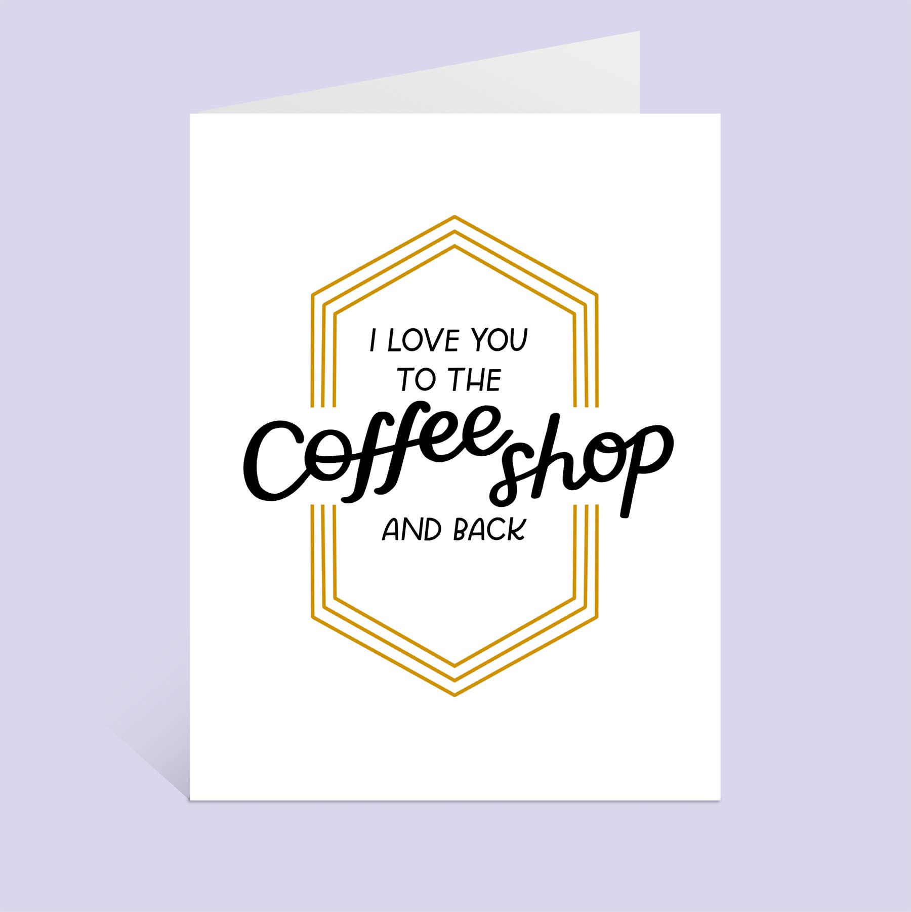 Coffee Shop Love Greeting Card