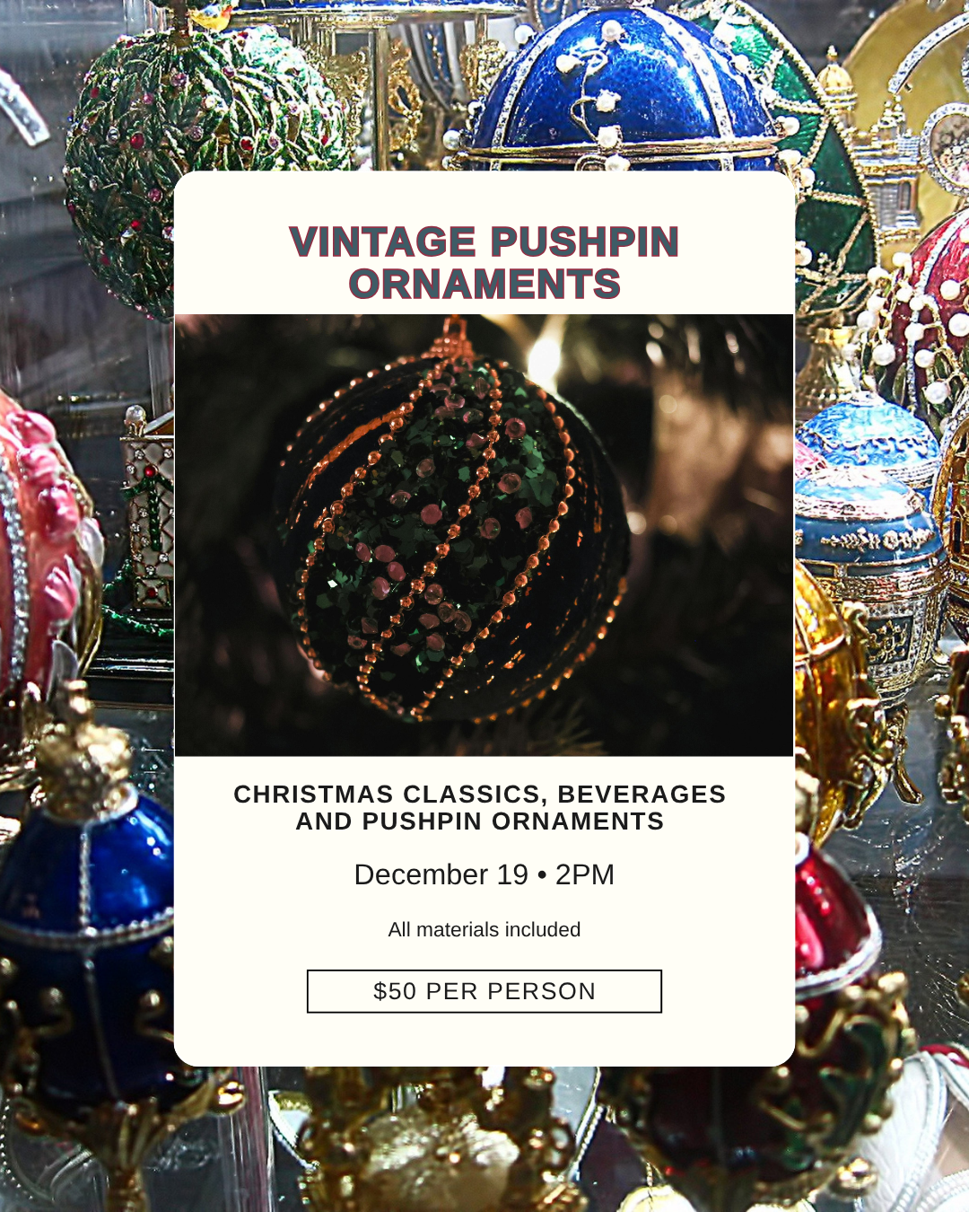 Vintage Pushpin Ornaments