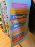 Jane Austen Book Stack Tea Towel